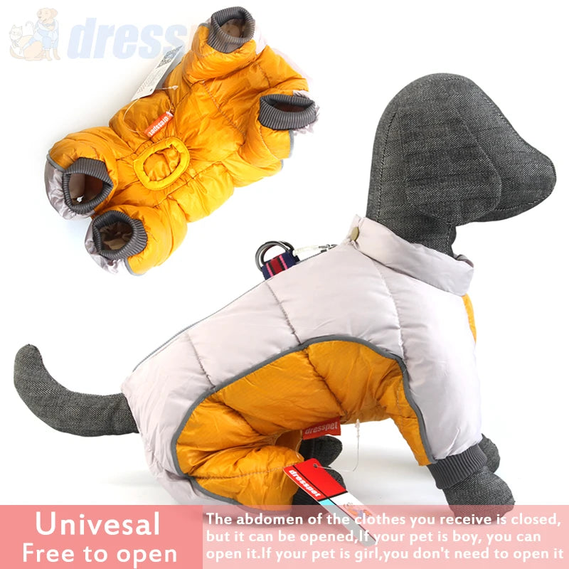 Super Warm Jacket Thicker Cotton Coat Waterproof Clothing For French Bulldog Puppy