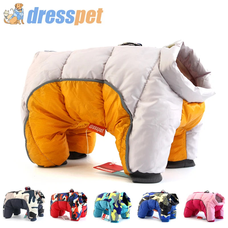 Super Warm Jacket Thicker Cotton Coat Waterproof Clothing For French Bulldog Puppy