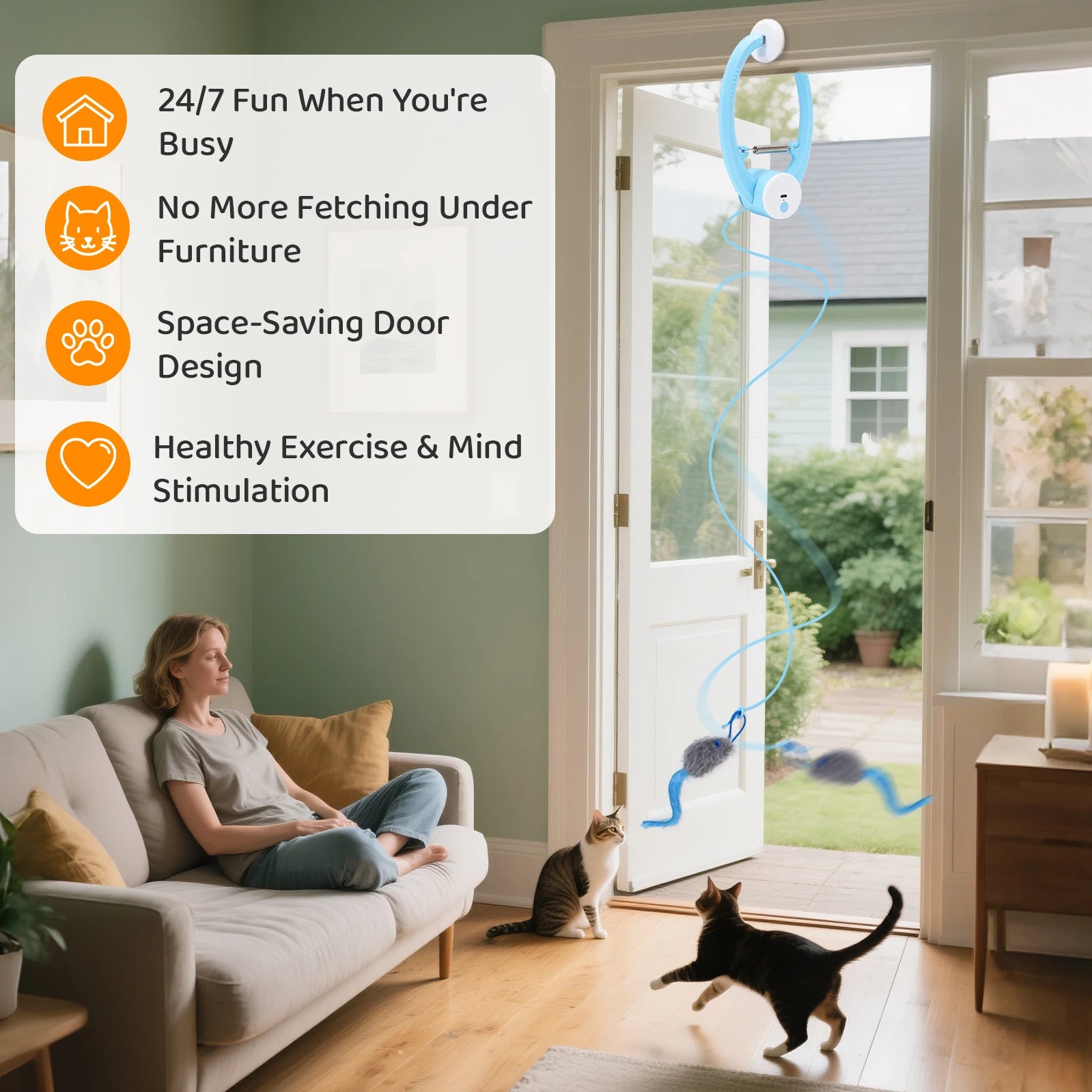 Electric Automatic Cat Hanging Toy